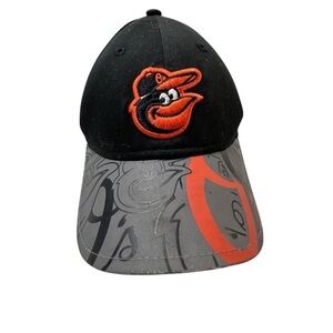 New Era Youth Baltimore‎ Orioles Adjustable Cap Black & Orange MLB Hat